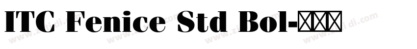 ITC Fenice Std Bol字体转换